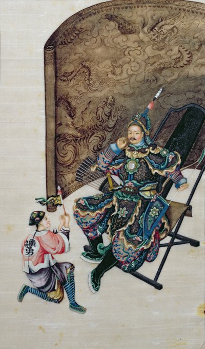 兵士と着席の戦士 作： Chinese School