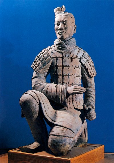 兵馬俑、秦の始皇帝陵、紀元前3世紀（写真 作： Chinese School