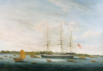 名誉ある東インド企業、カンカラでのバルカラス伯爵、1816年 作： Chinese School