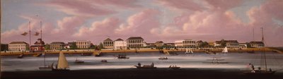 外灘を望む上海レガッタ、1850年頃 作： Chinese School