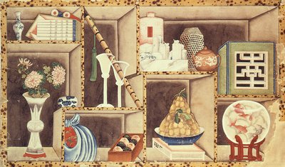 中国のオブジェクトのトロンプオイル（紙にトイレ） 作： Chinese School