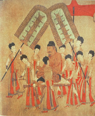 永楽皇帝、元の中国の巻物の複製 作： Chinese School