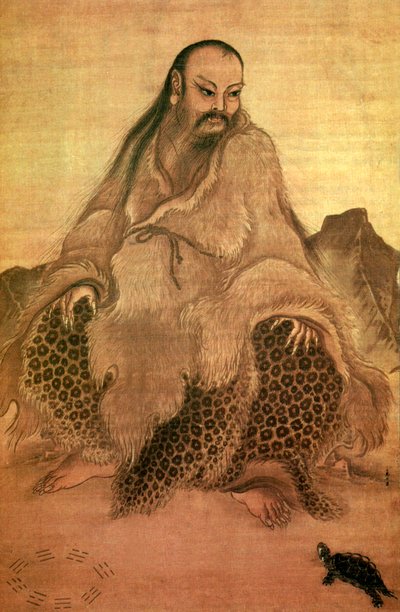 Fu Xi（紙のインクと色） 作： Chinese School Chinese School