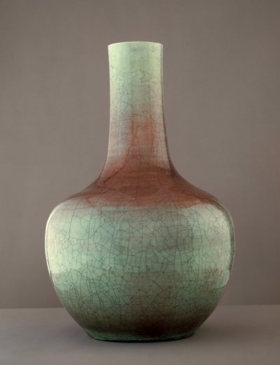 彩色釉薬器（土器） 作： Ching Period Chinese School