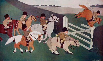 タトラー』誌1435号（12月26日号）に掲載されたクロエ・プレストン（1887-1969）の漫画「ゲートクラッシャー」。 作： Chloe Preston