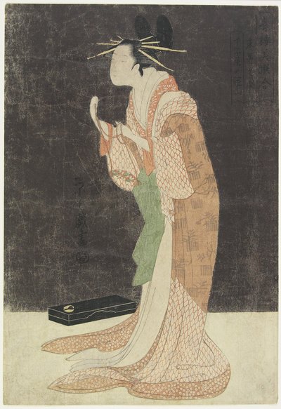 Cho_jiya House就寝中のミサヤマc。 1796-1797 作： Chobunsai Eishi
