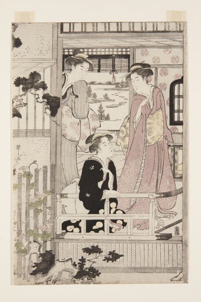 アサガオ」（カラー木版画 作： Chobunsai Eishi