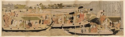 隅田川遊覧船 作： Chobunsai Eishi