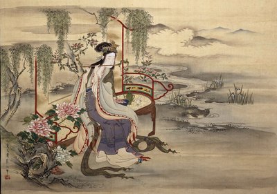 中国の美人楊貴妃、1810～1815年頃。 作： Chobunsai Eishi