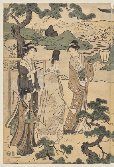 源氏物語 松風編（源氏物語 雅モダン装束より） 作： Chobunsai Eishi