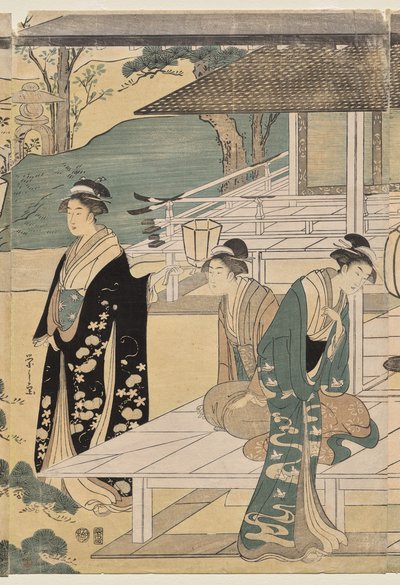 源氏物語 松風編（源氏物語 雅モダン装束より） 作： Chobunsai Eishi