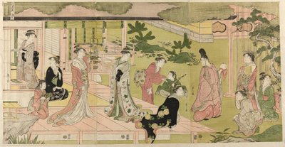 「源氏物語おしゃれパロディ」より 若菜 その1 (わかなじょう) 作： Chobunsai Eishi