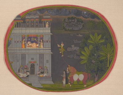 Escapade at Night :, ca. 1800-10。 作： Chokha