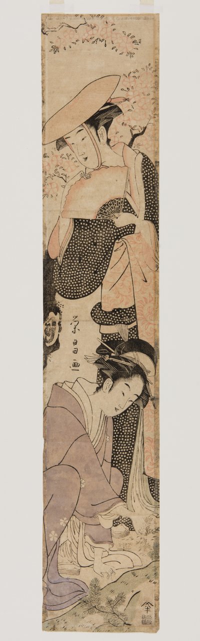 (カラー木版画) 作： Chokosai Eisho