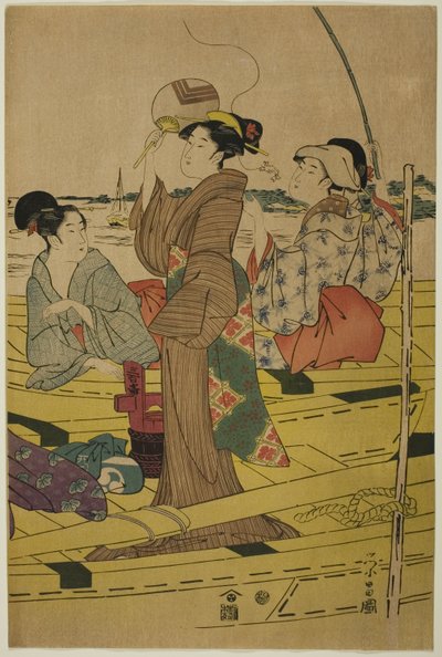 漁船の女たち 作： Chokosai Eisho