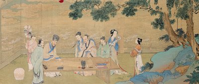 11世紀のHsi Yuannでの文学の集まり 作： Chou Ying