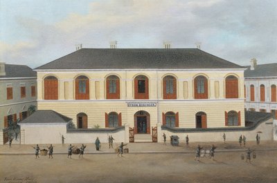 バイロンビニンジャーの家（1826-1903）、上海、1870年頃 作： Chow Qua