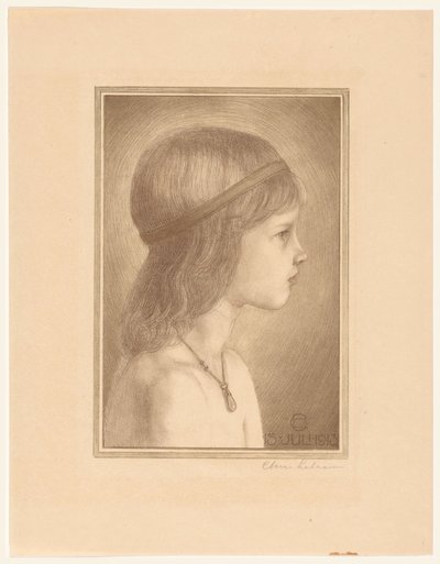 見知らぬ少女の肖像 作： Chris Lebeau (signed by artist)