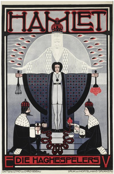 Hamlet par Lebeau, Chris (1878-1945).カラーリトグラフ、サイズ：121x79,3 作： Chris Lebeau