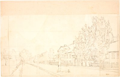 オスターブロの朝の景色 作： Christen Købke