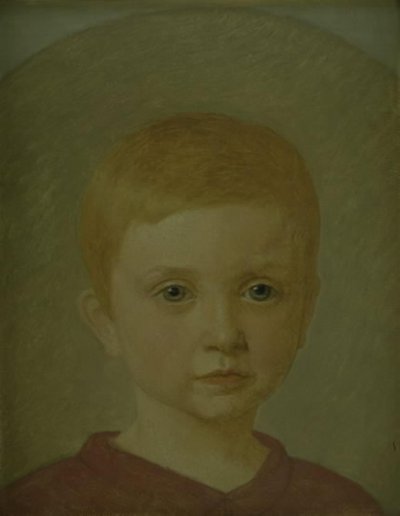 芸術家の幼い息子ピーターの肖像 作： Christen Købke