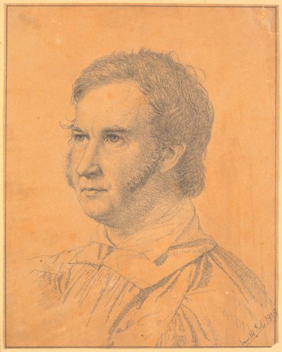 Jacob Georg Købke (Nykøbing F. の教区物理学者、司法評議員) の肖像 作： Christen Købke