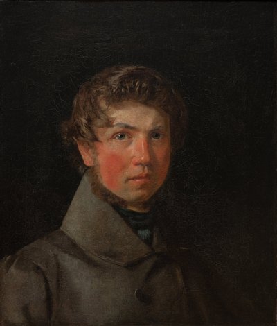 自画像、1833年 作： Christen Schjellerup Købke