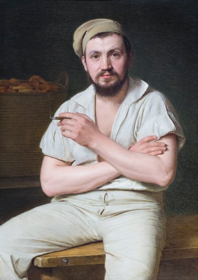 ヴィルヘルム・ベンツの肖像 1830年頃 油彩・カンヴァス 作： Christen Schjellerup Kobke