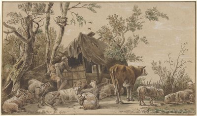 馬小屋の羊飼い 作： Christiaan Josi