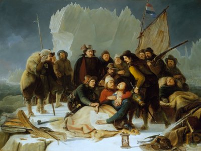 ウィレム・バレンツ死去、1597年6月20日 作： Christiaan Julius Lodewyck Portman