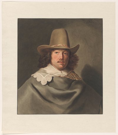 アブラハム・ヴェルターズの肖像 (1603-1690) 作： Christiaan Kramm