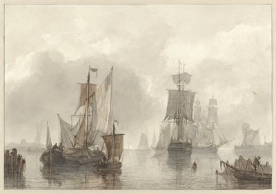 帆船 作： Christiaan Lodewijk Willem Dreibholtz