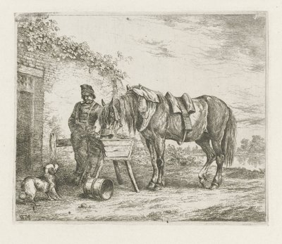 ベビーベッドで馬 作： Christiaan Wilhelmus Moorrees