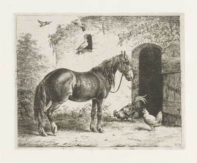 ホルター付きの馬 作： Christiaan Wilhelmus Moorrees