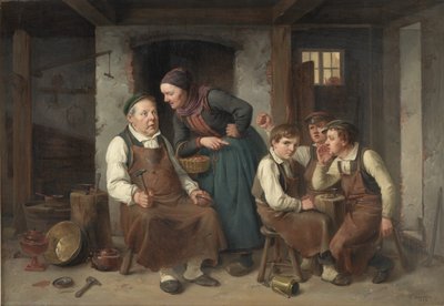 銅細工師の工房で 作： Christian Andreas Schleisner