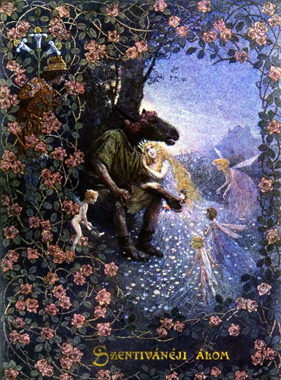 真夏の夜の夢, c.1900 (イラスト) 作： Christian August Printz