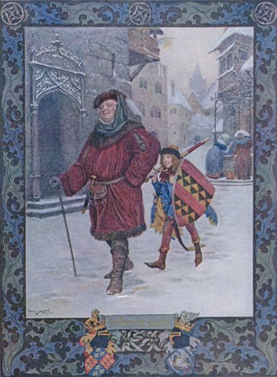 ウィリアムシェイクスピア作「ヘンリー4世」のジョンファルスタッフ卿（1564-1616）c.1900 作： Christian August Printz