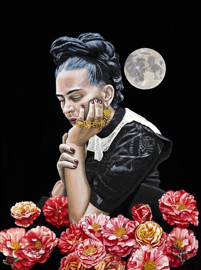 花が枯れないように、私は花を描く 作： Christian Beijer