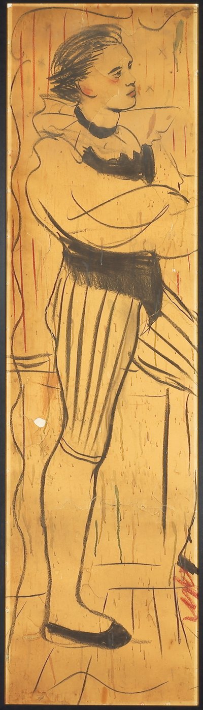 トリプティク（恋人のシーンの描画）（紙に鉛筆）（742029-30も参照） 作： Christian Bérard