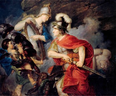 プロイセンのフリードリヒ2世（1712-1786）のペルシャでのアレゴリー（七年戦争の始まり 作： Christian Bernhard Rode