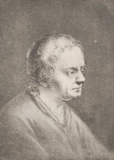 クリスチャン・ベルンハルト・ローデ、芸術家の父の肖像。 1756年。 作： Christian Bernhard Rode