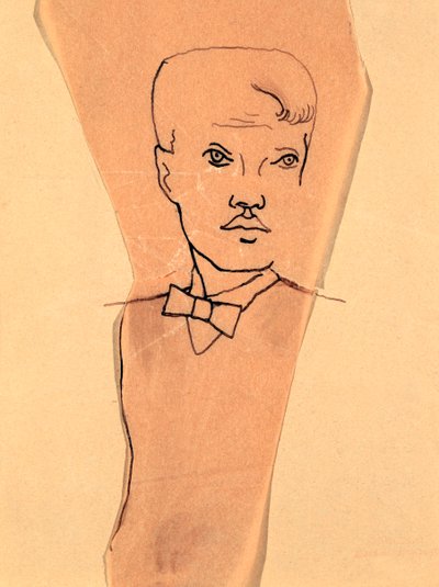 「ルネ・クレヴェルの肖像」、1900～1935年 作： Christian Bérard