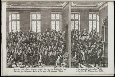 宴会。 皇帝カール 6 世を称える祭典、1712 年 作： Christian Engelbrecht
