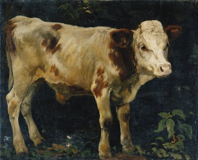 牛の子牛、1876 作： Christian Eriksen Skredsvig
