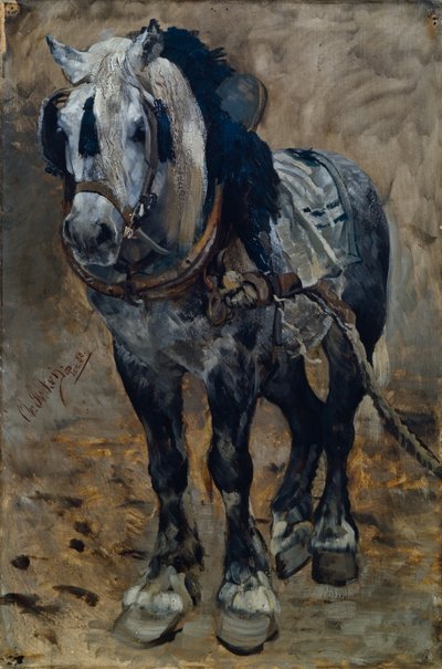 ノルマンディーの馬 作： Christian Eriksen Skredsvig