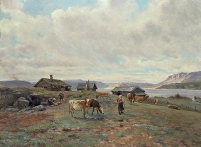 ホルムバスブの朝の雰囲気 作： Christian Eriksen Skredsvig
