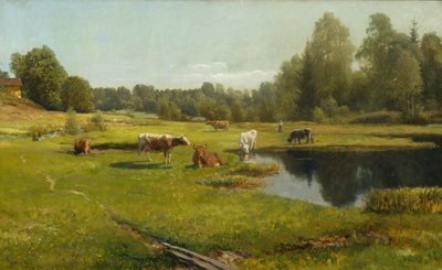 夏の朝、スタベック 作： Christian Eriksen Skredsvig