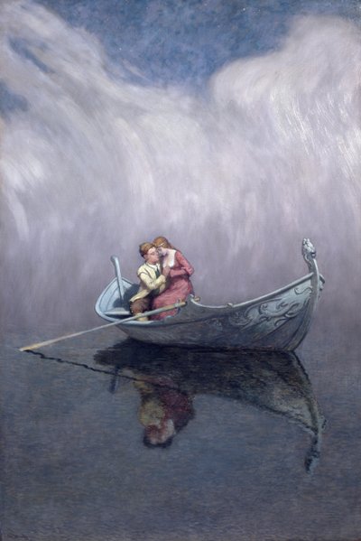 王女と王国の半分（キャンバスに油彩） 作： Christian Eriksen Skredsvig