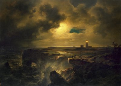 月明かりの下でヘルゴラント 作： Christian Ernst Bernhard Morgenstern
