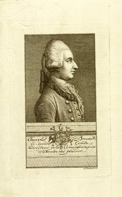 エネヴォルド・ブラント伯爵の肖像 1738-1772, 1773. 作： Christian Friedrich Fritzsch